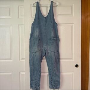 We The Free Blue High Roller Jumpsuit